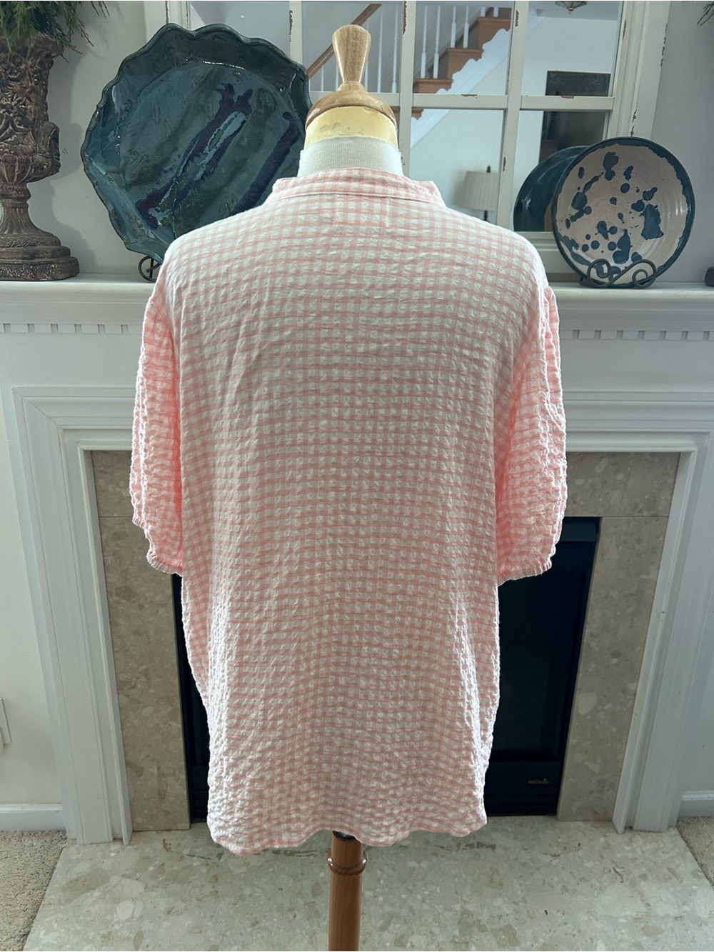 Things Between Pink Check Textured Top - Picture 5 of 7